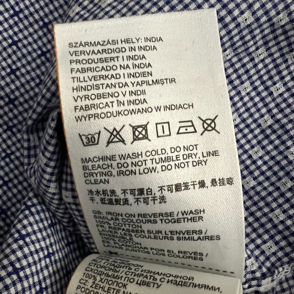 Superdry Men's Premium Button Down Shirt In Constellation Blue Size Medium - Picture 9 of 9